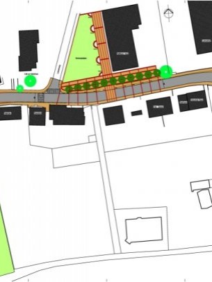 Straßenraumgestaltung Andreas-Hofer-Straße Lana | Dr. Architekt Peter Paul Amplatz